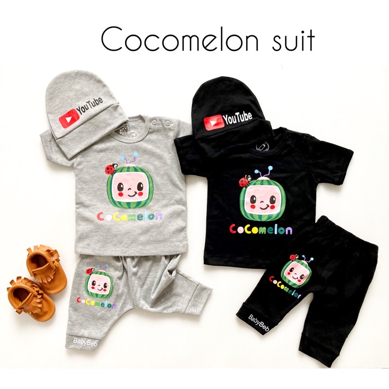 SUPER DRI / TOD FOX / JURASSIC / COCOMELON Baju Setelan Kaos Topi Celana Pergi Jalan Lucu Fashion Anak Bayi Cowok Laki Terlaris Lucu