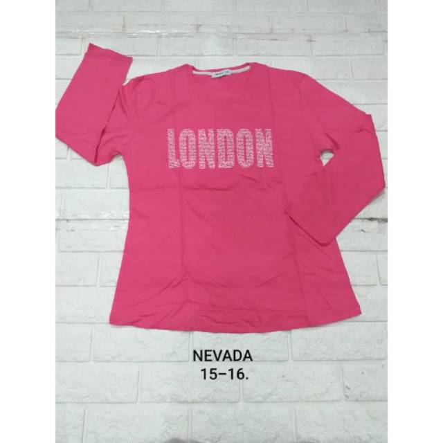 Nevada kaos anak lengan panjang