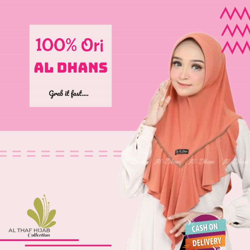 HIJAB INSTAN JILBAB INSTANT HIJAB ANDINE LIST ALDHANS AL DHANS JERSEY SUPER PREMIUM