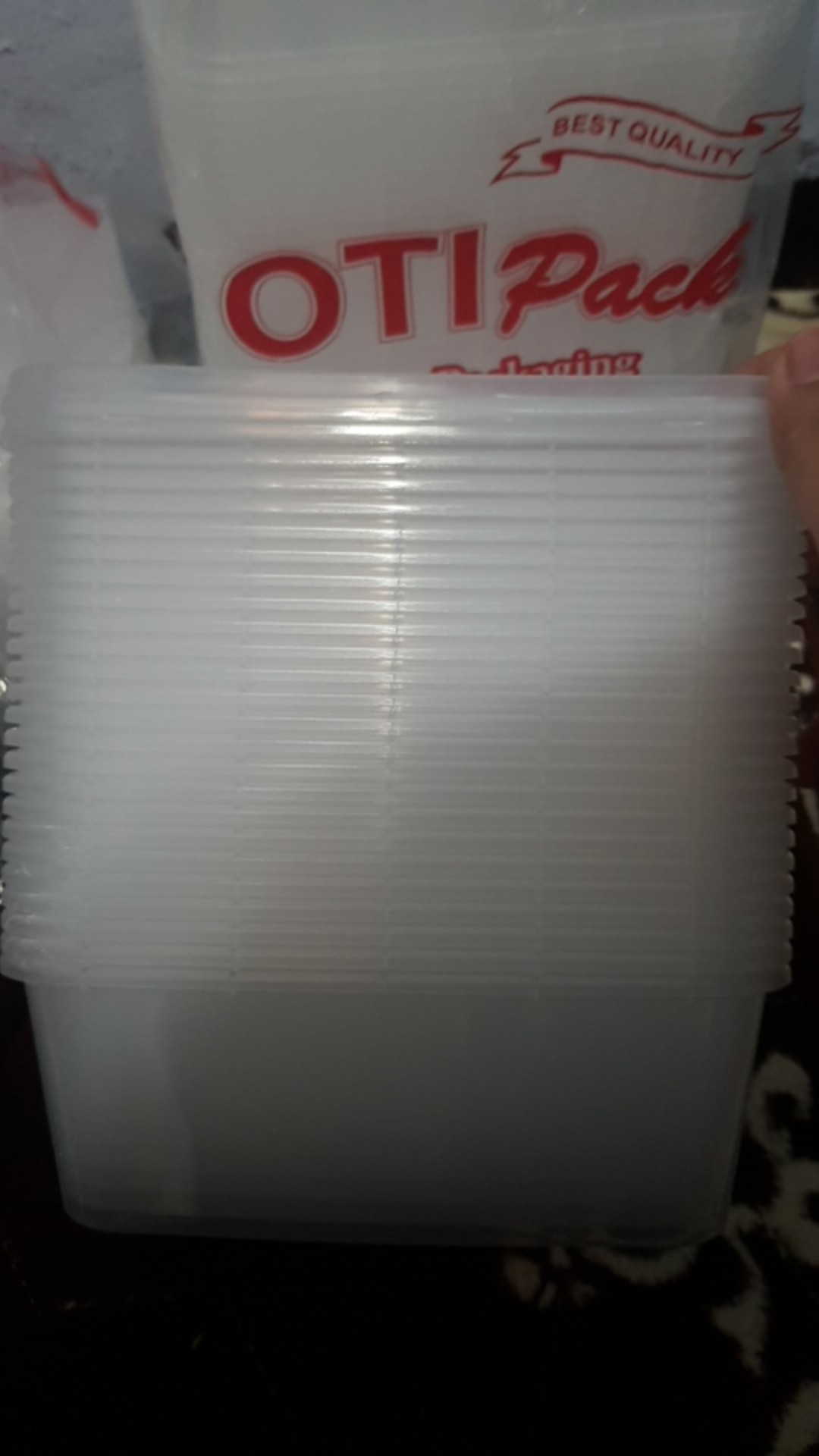 Thinwall Kotak Microwave Isi 25 Pcs Food Container / Tempat Kotak Makananan Plastik