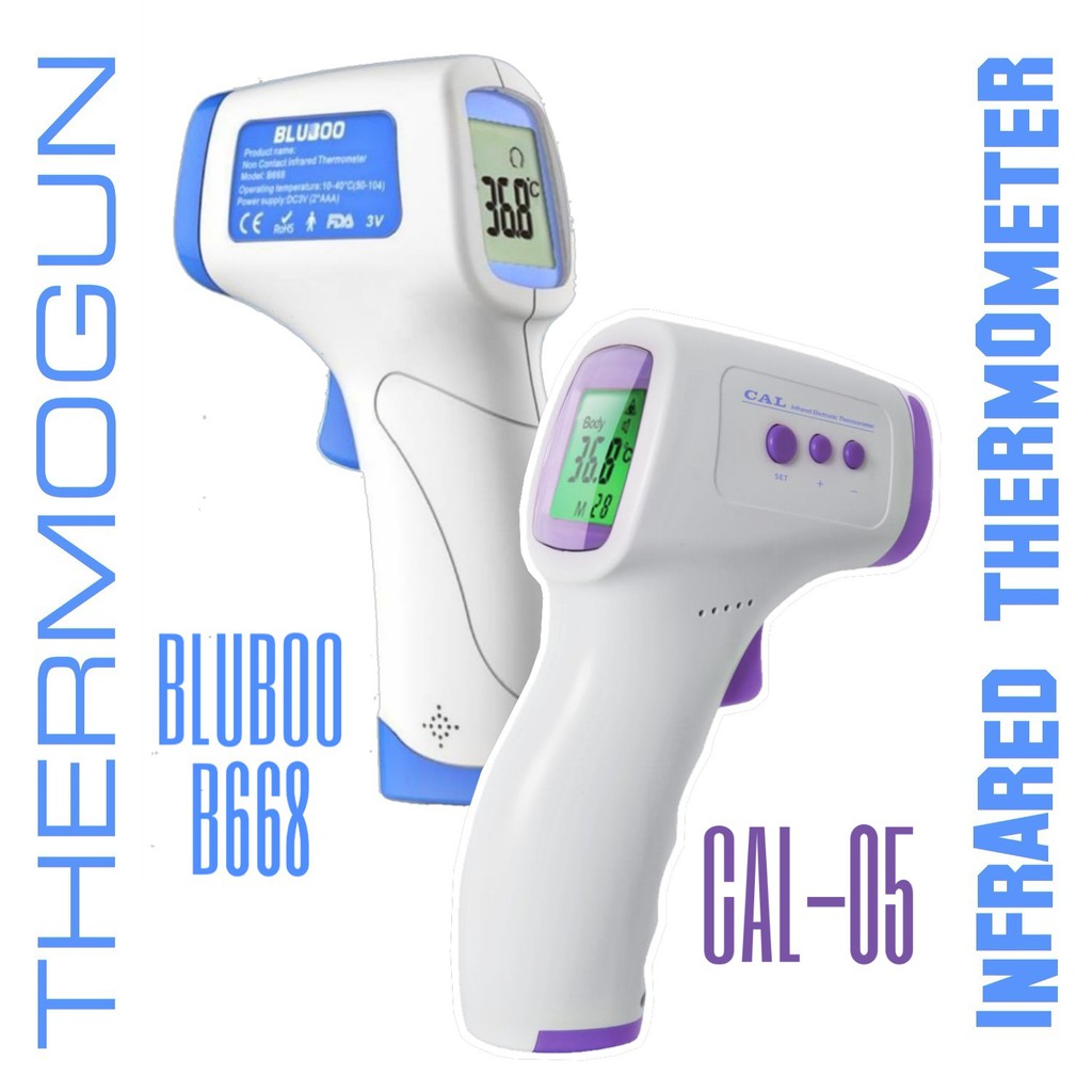 THERMOGUN - THERMOMETER INFRARED - INFRARED THERMOMETER - BLUBOO B668 - CAL-05 - LEELVIS GXG01