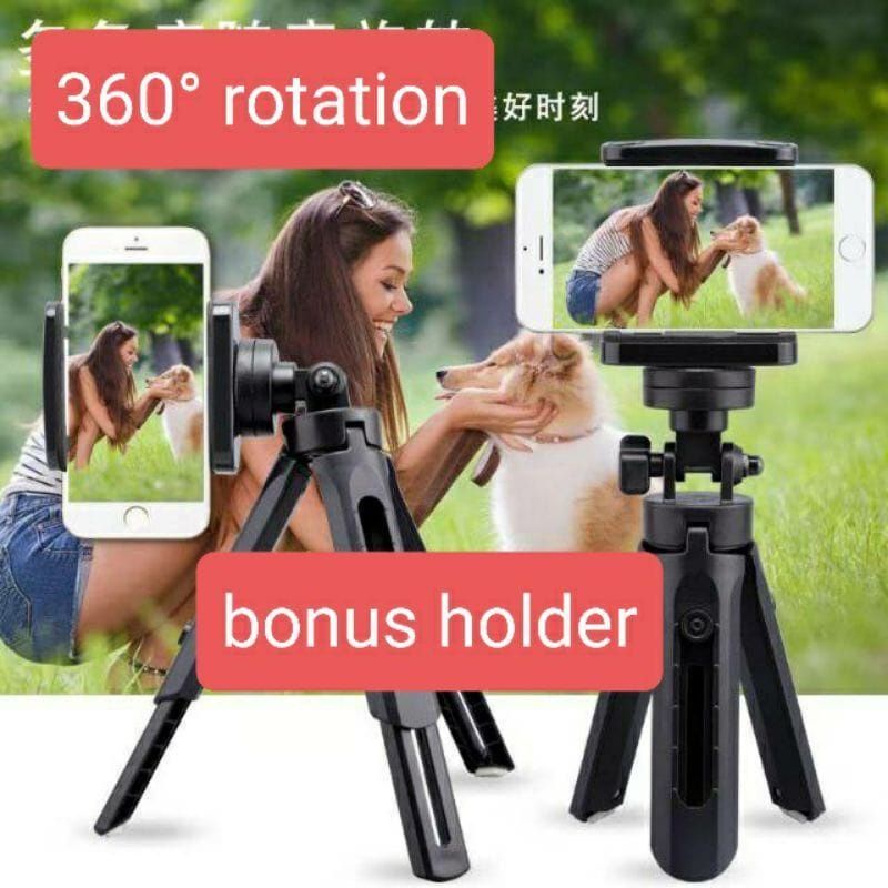 Tripod Mini Selfie Bracket HD30 Dudukan Handphone Anti Slip Tipod Mini Support Universal Phone Holder