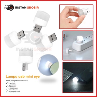 Lampu USB mini Led eye bulat emergency Lamp Darurat portable cahaya penerang cocok untuk Tidur Baca Belajar