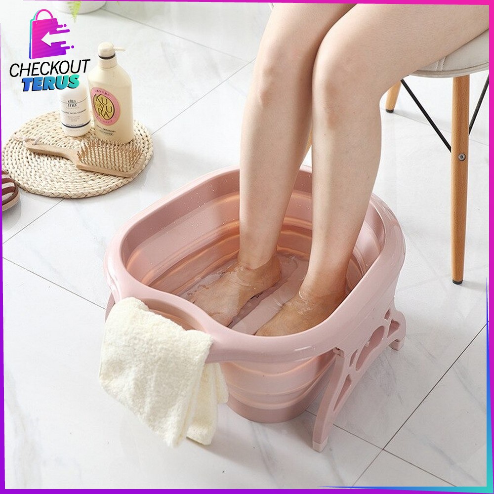 CT C151 Baskom Lipat Messager Foldable Footbath Spa Alat Pedicure Ember Rendam Kaki Refleksi Portabel