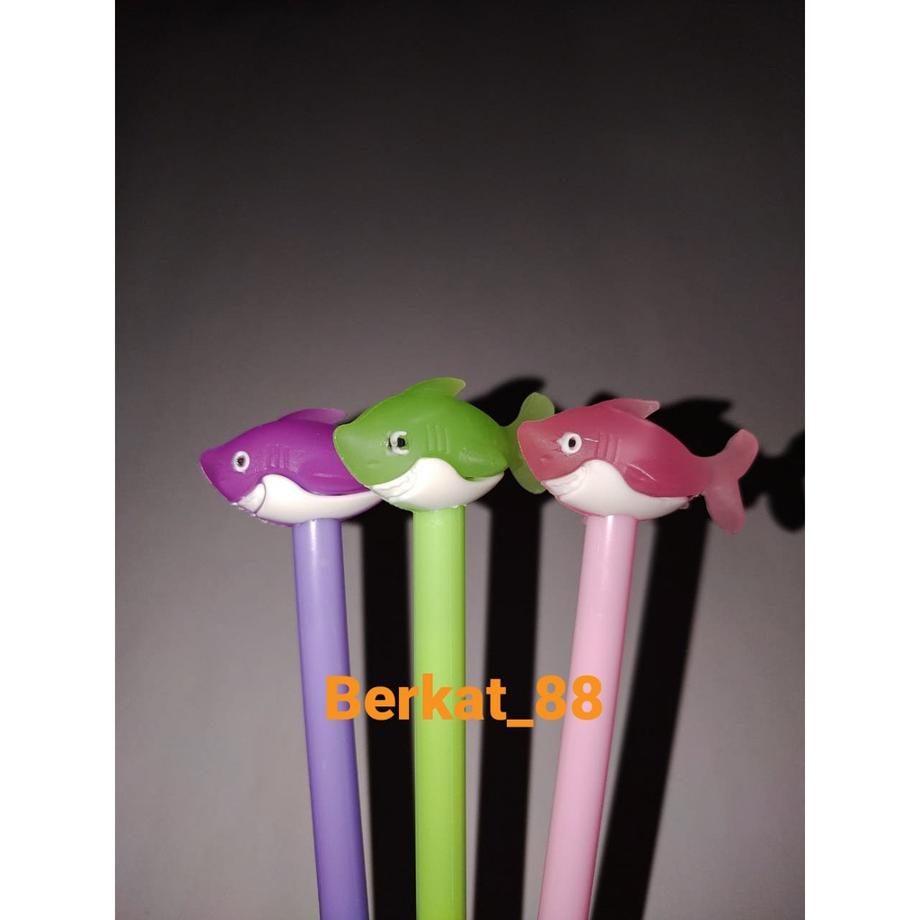 

Pulpen Gel Model Hiu / Karakter Lucu
