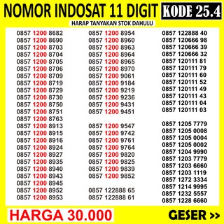  Nomor  Cantik Indosat Triple 25 1  Nomor  Cantik Im3 Kwarted 