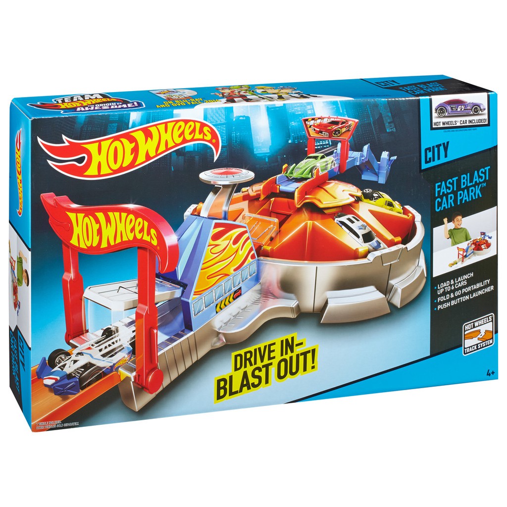 hot wheels fast blast car park