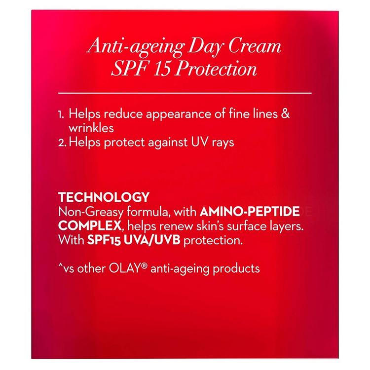 Olay Regenerist Revitalizing SPF 15 Day Cream Moisturizer Skincare Niacinamide Antiaging 50g
