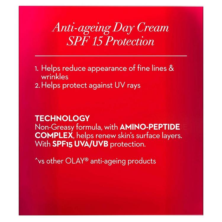 Olay Regenerist Revitalizing SPF 15 Day Cream Moisturizer Skincare Antiaging 50g