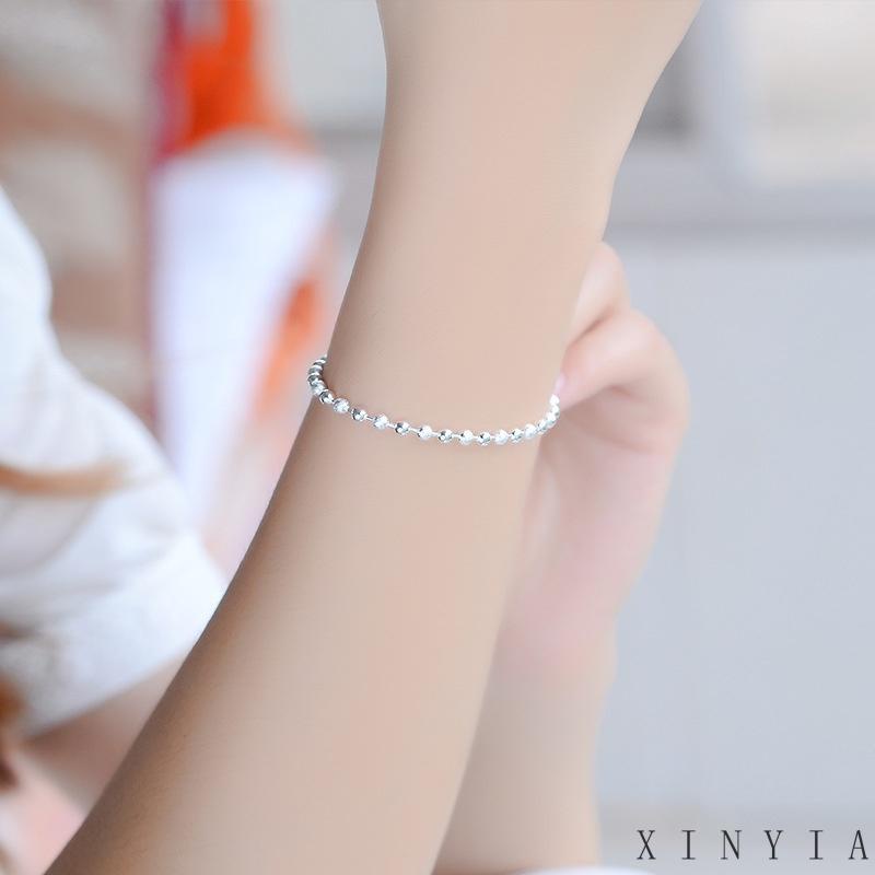 Gelang Rantai Bahan 925 Silver Untuk Wanita XIA.ID