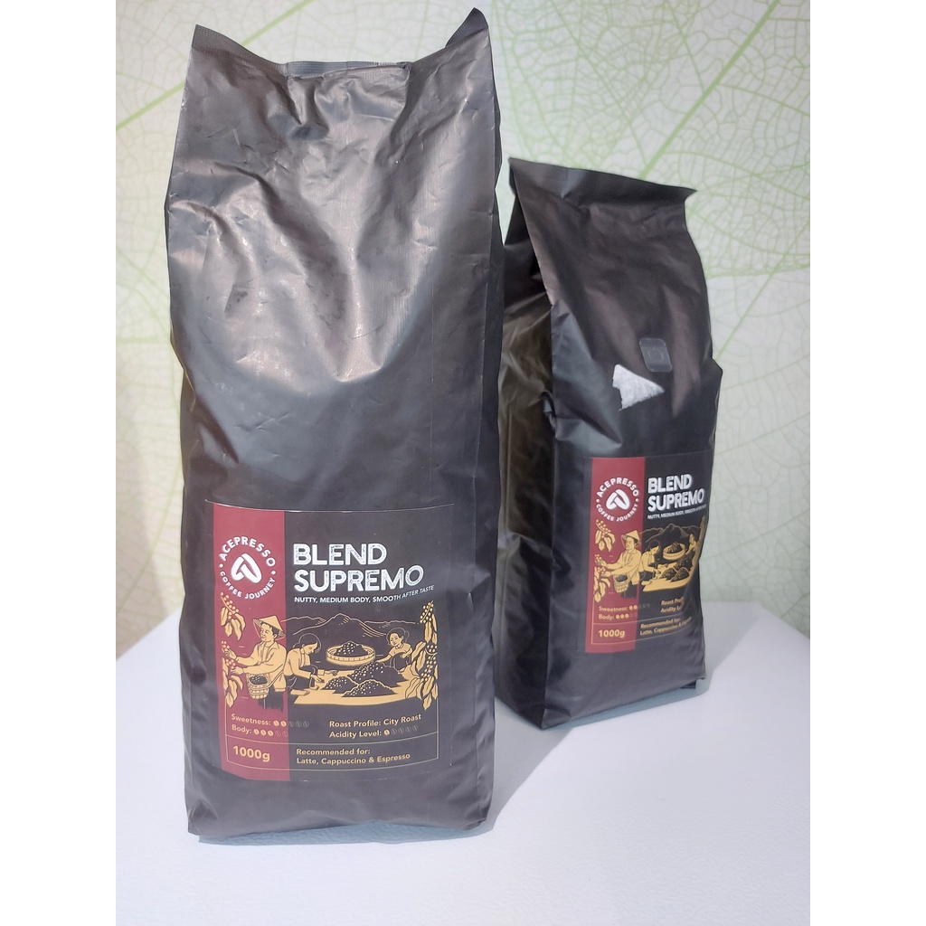 BIJI KOPI SUPREMO / ACEPRESSO SUPREMO BIJI KOPI / COFFEE BEAN 1KG