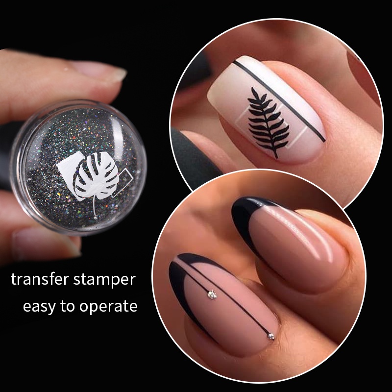 Set Stamper Kuku Bahan Silikon Untuk Nail Art