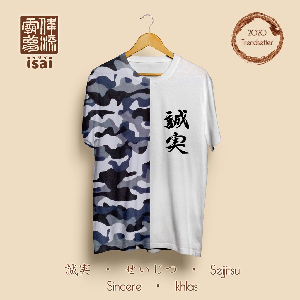 isaishodo SEIJITSU Kaos Jepang Urban Half Unisex isaishodo SEIJITSU Kaos Jepang Urban Half Unisex