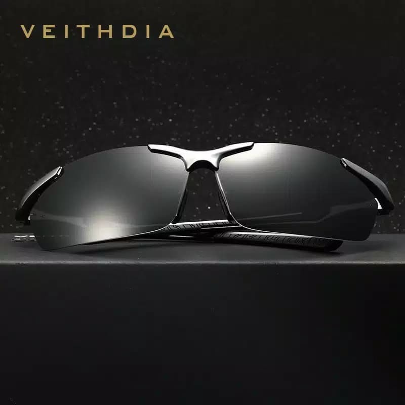 Original Kacamata Polarized Polaroid Anti Silau UV Sungglass Veithdia Polaris Aviator TNI Pilot