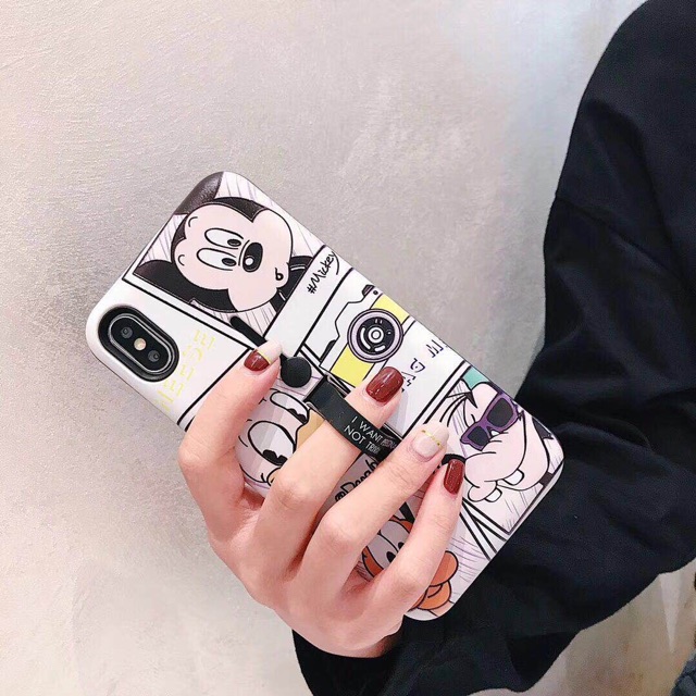 Mickey Polaroid Grip Case Iphone 6 6s 6s+ 6+ 7 7+ 8 8+ X Xs Xr XsMAX 11 pro max Vivo Y91 Y95 11pro