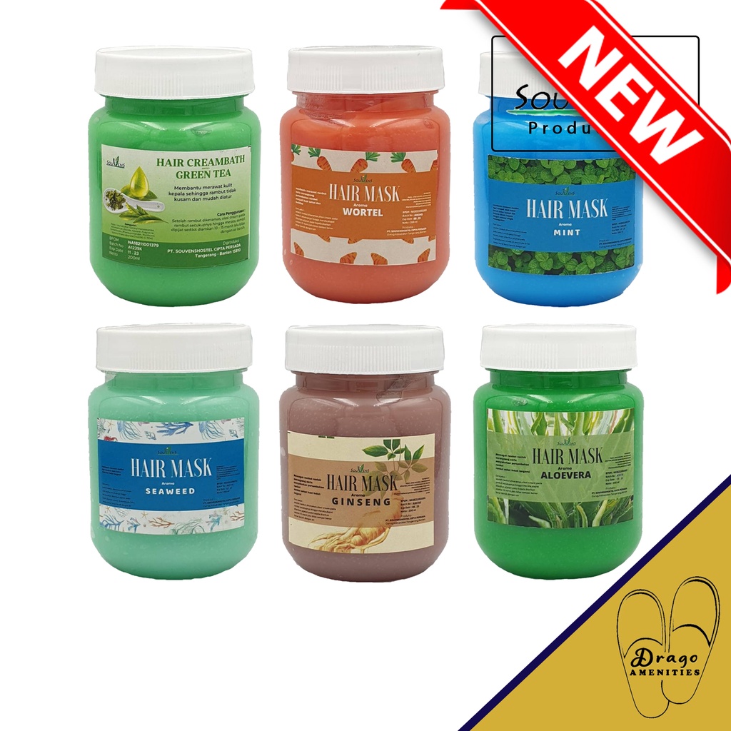 NEW PRODUCT !!! Hairmask Peach / Orange / Kiwi SOUVENS masker rambut bagus murah terbaik di kelasnya