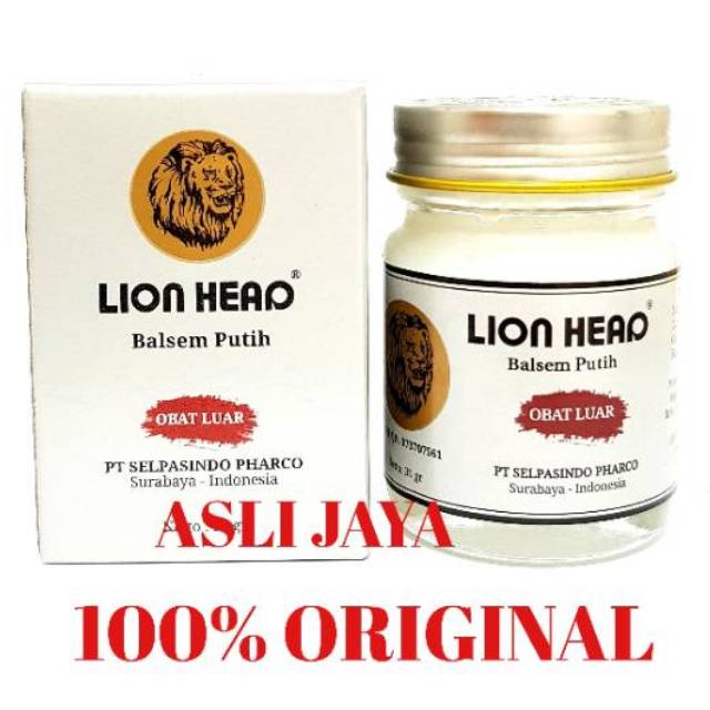 Balsem Lion Head 13gr - Meredakan Pegal Linu, Sakit Pinggang, Sakit Kepala