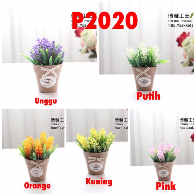 COD P2020 Bunga Plastik/Bunga plastik Mini/(free kotak)-2