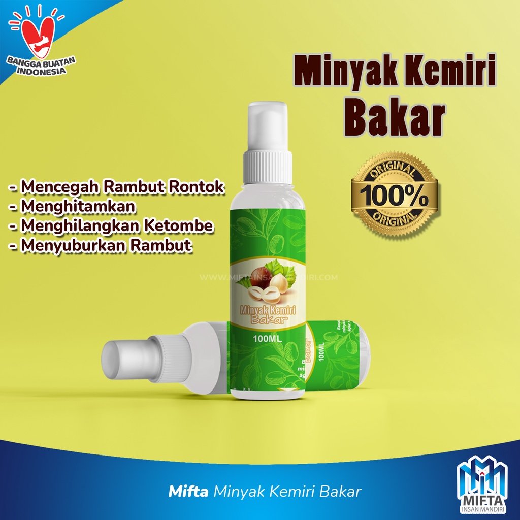 MINYAK KEMIRI BAKAR ASLI 100ML / MIFTA MINYAK KEMIRI ASLI / KEMIRI