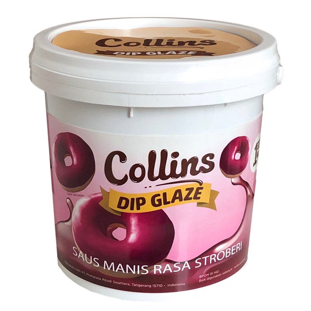 

COLLINS DIP GLAZE STROBERI 1KG