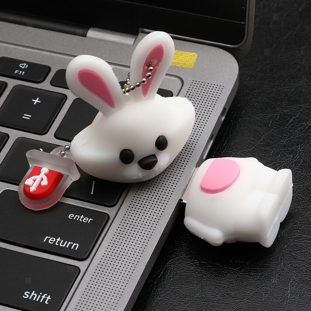 Details Tentang Novelty1GB 8GB 16GB 32GB 64GB 128GB Animal USB Thumb Drive Flashdisk Kelinci Lucu U-Disk Memory Stick