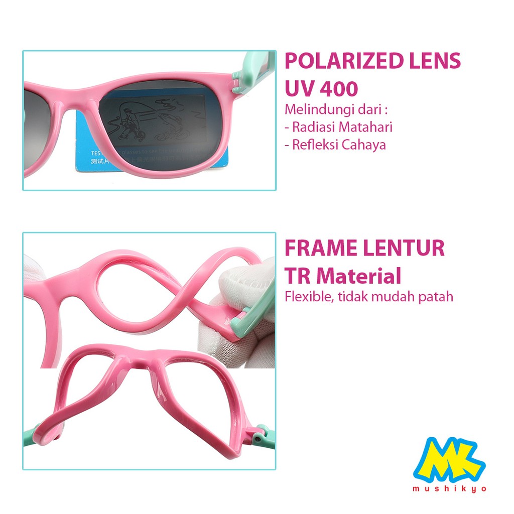 Kacamata Anak - UV400/Polarized - Flexible Sunglasses-2