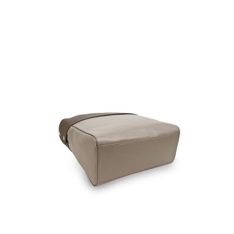 Tas Bahu Les Catino Carolyn Tote silver Mini/Olive 100% Original