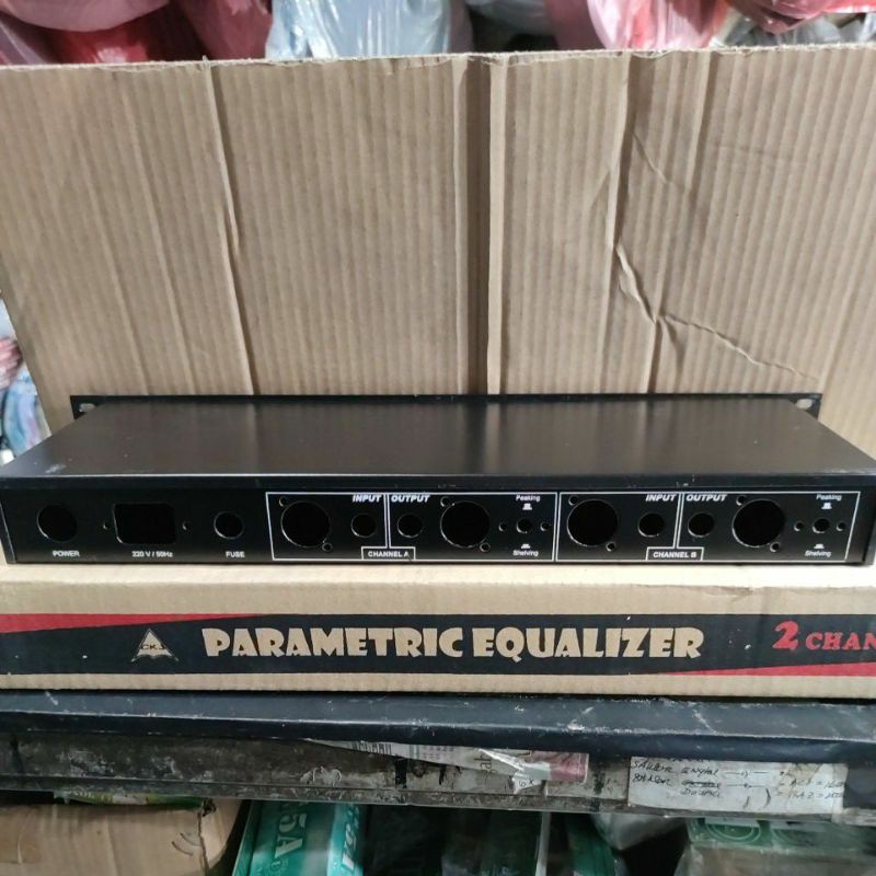 Paket Kit parametric equalizer CKJ 420 plus box dan 2pcs lampu vu