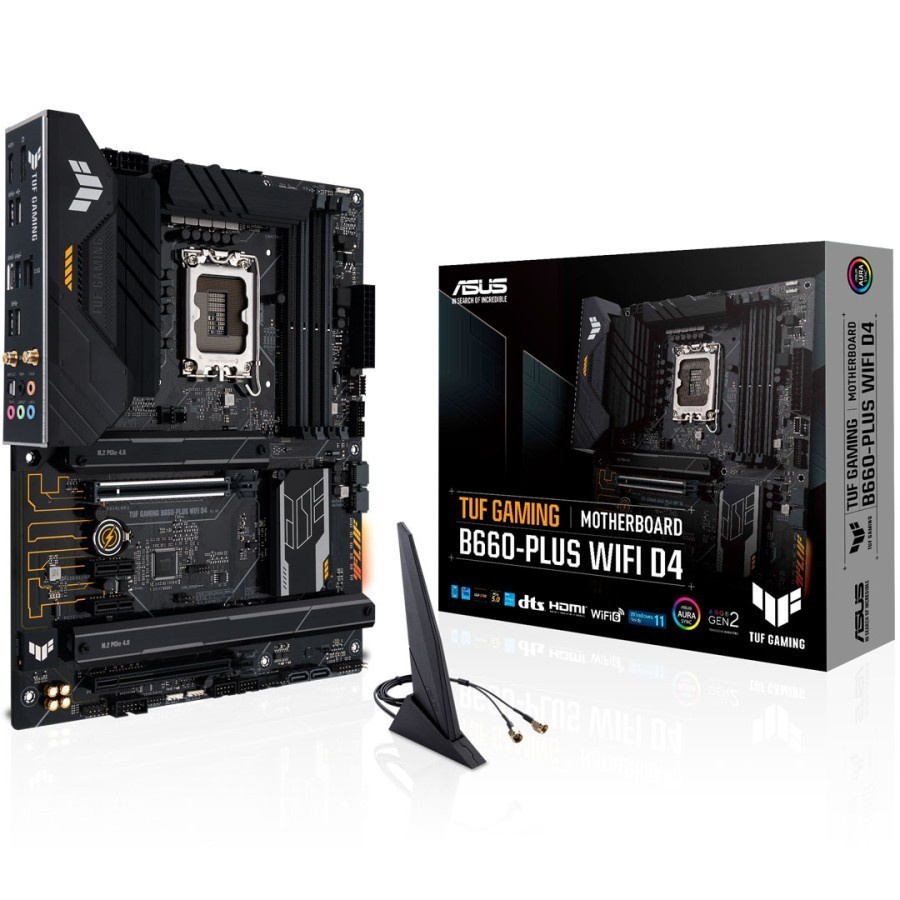 ASUS TUF GAMING B660-PLUS WIFI D4 | Intel B660 LGA 1700 DDR4 ATX