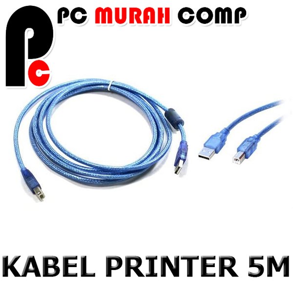 Kabel USB Print 5M NYK  Kabel USB Printer 5  Meter