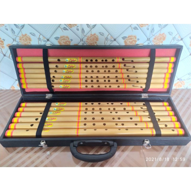 suling dangdut 1 set + hardcase