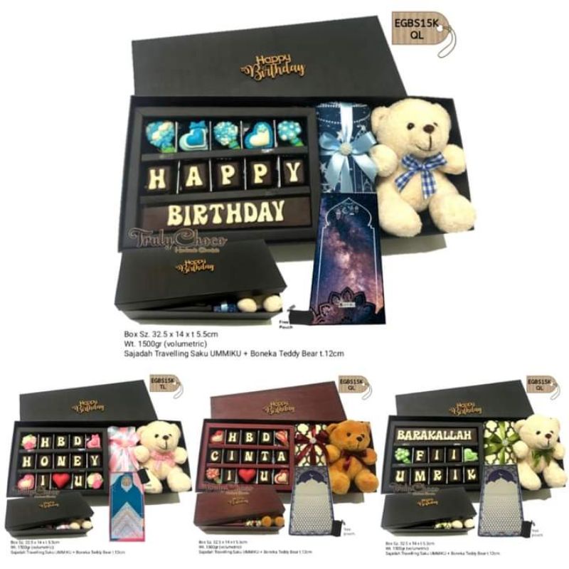 

hadiah kado ulang tahun special coklat trulychoco EGBS15K