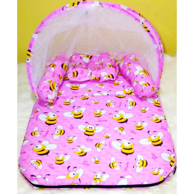 Kasur Bayi Kelambu Hai Terlaris | Perlengkapan Tempat Tidur Bayi Baru Lahir Babyshop Kado Baby Gift