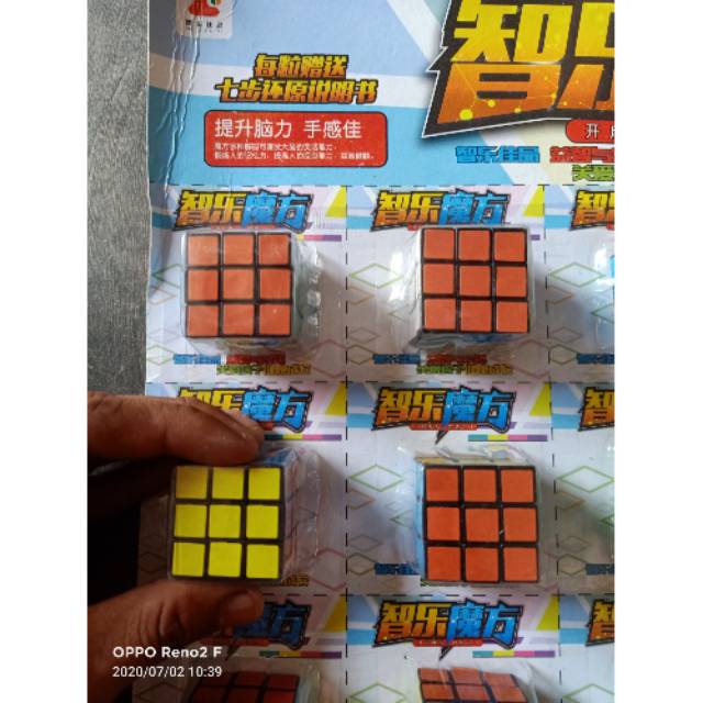 mainan rubik 3×3 ukuran mini / magic cube lovers superr bagus dan murah kevin toys malang