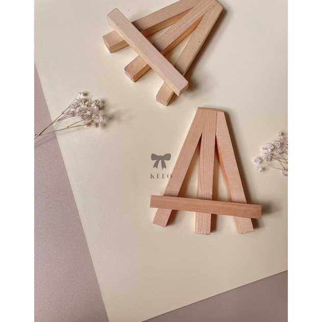 Wooden Easel Mini | Stand Kayu | Penyangga Kayu | Stand Akrilik Kanvas Hp | Easel Kayu | Stand Kayu 