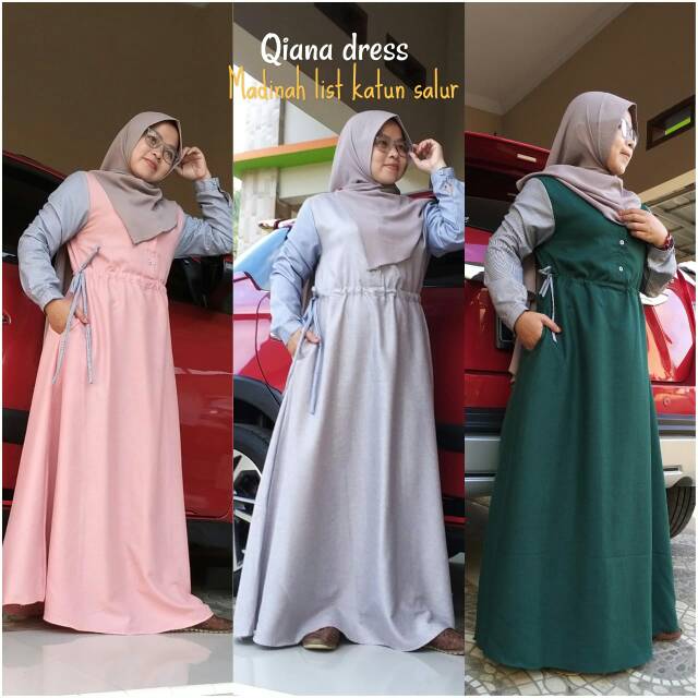 QIANA DRESS KATUN MADINA, GAMIS KATUN MADINA