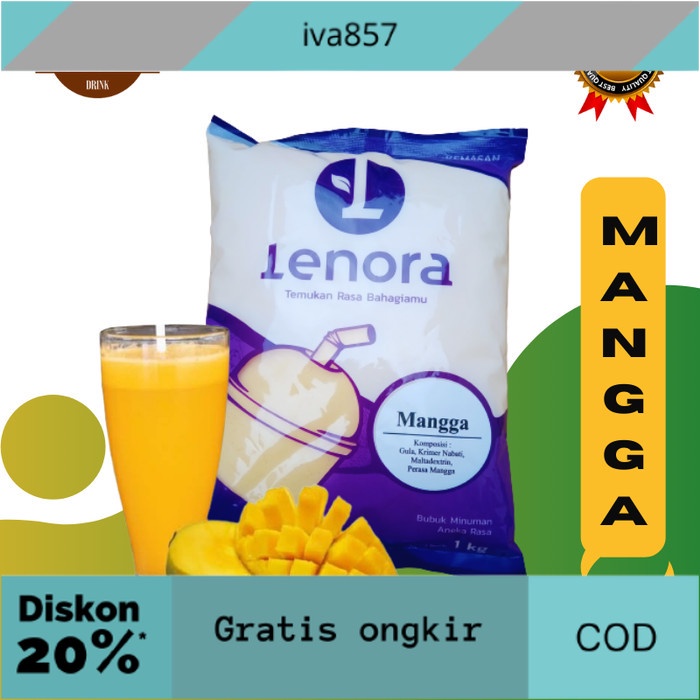 

PROMO Bubuk Minuman Rasa Mangga Serbuk Minuman Aneka Rasa Powder Drink 1 Kg GRATIS ONGKIR
