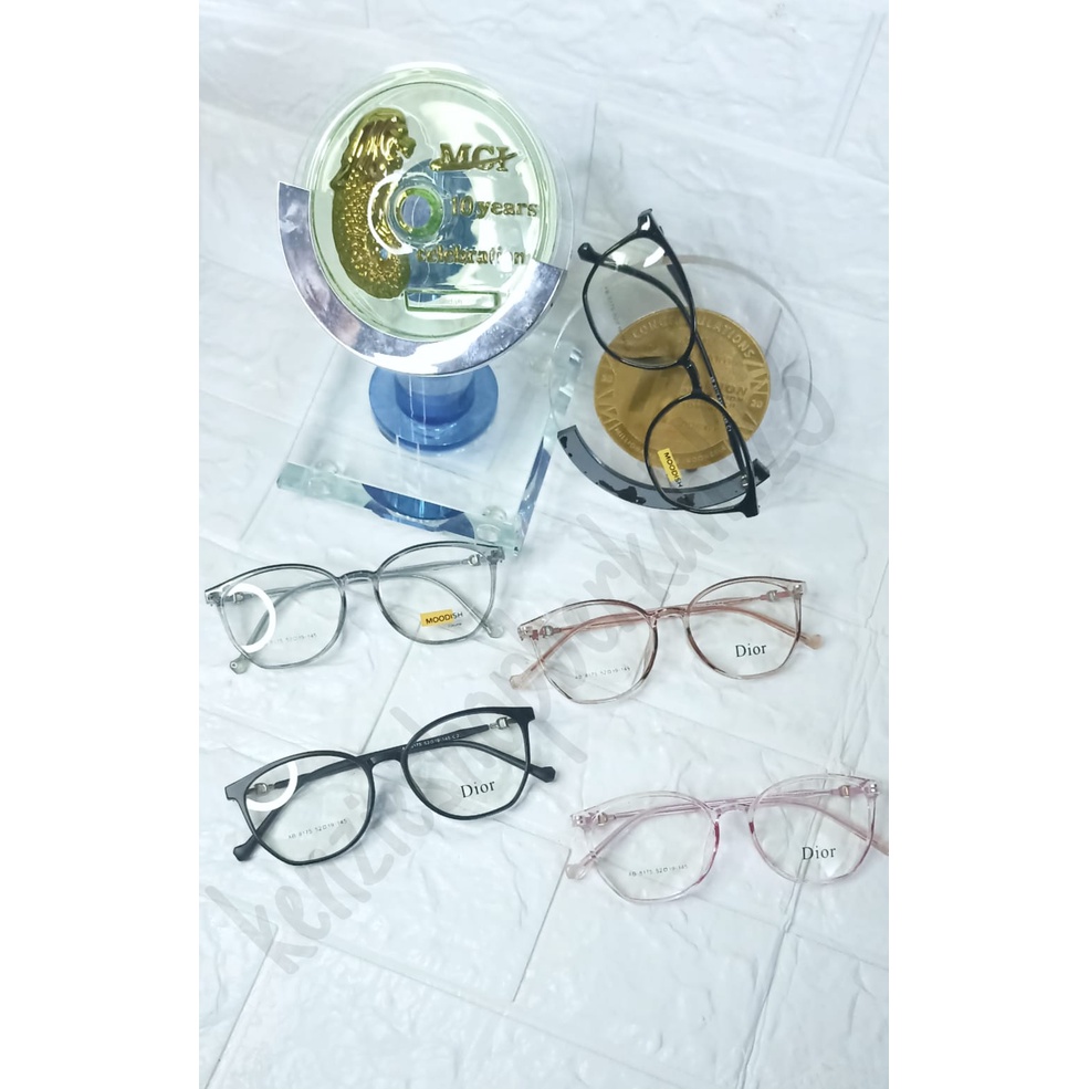 8175 KACAMATA BINGKAI PERESEGI BESAR WANITA FASHION TREND KOREA / KACAMATA PRIA WANITA NEW MODEL 202