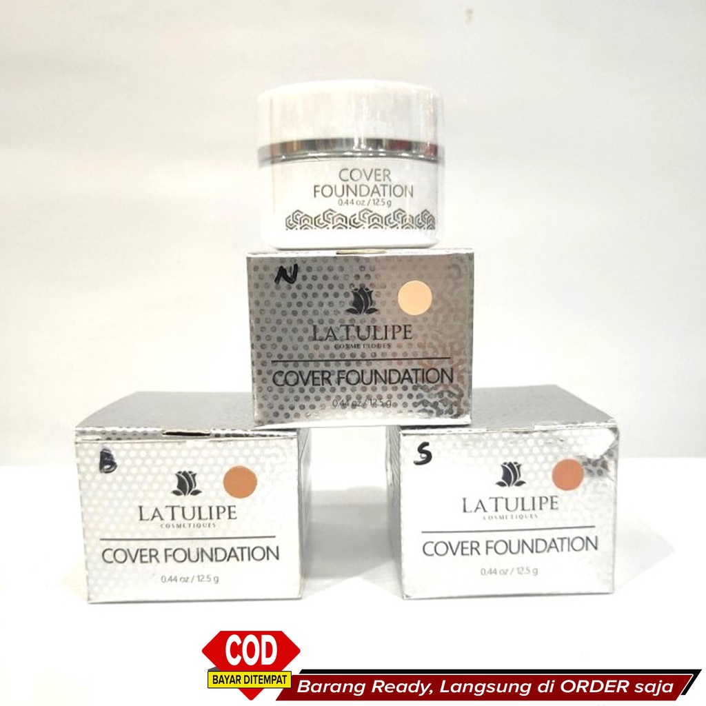 Best Seller Foundation Alas Bedak Wajah Penutup Keriput Flek Bopeng Perata Warna Kulit ~ LATULIPE Co