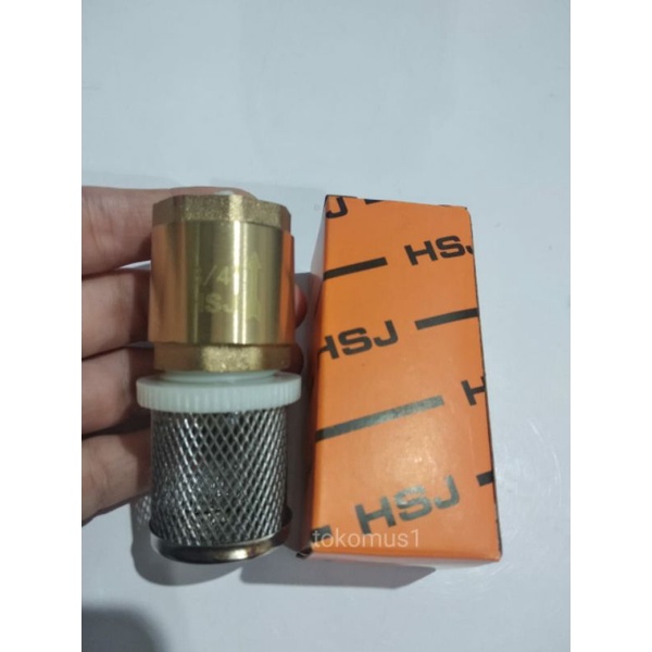 FOOT VALVE/FOOT KLEP/TUSEN KUNINGAN 3/4&quot;-1/2&quot;-1&quot; INCH