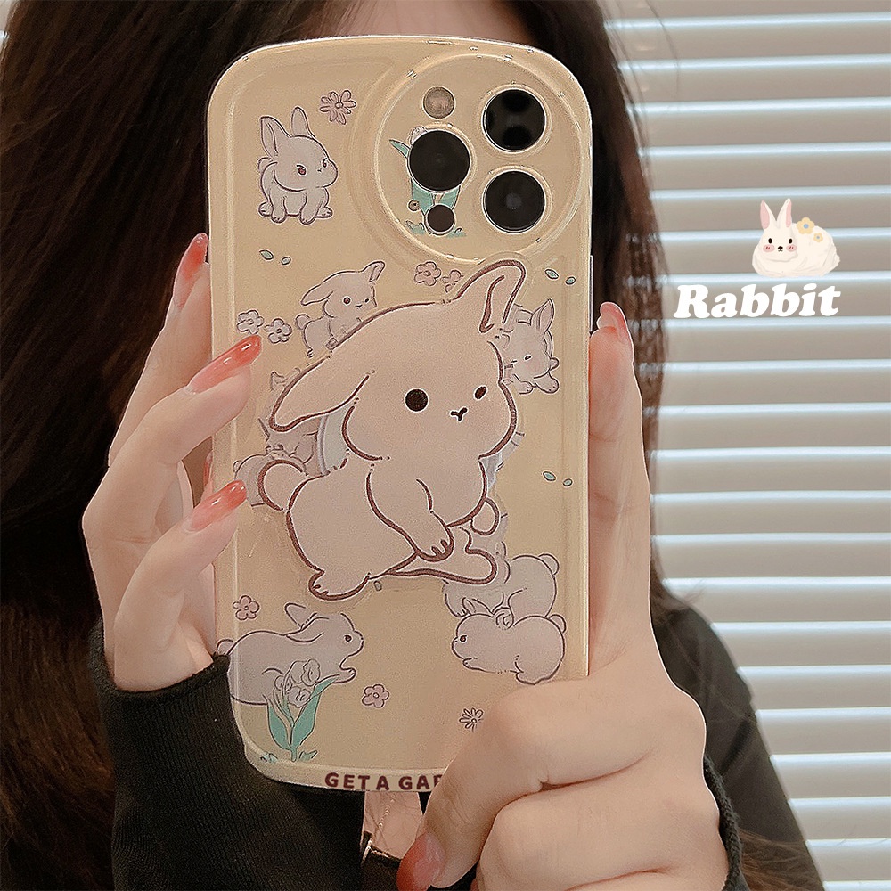 Soft Case Silikon Motif Kartun Kelinci Lucu Cover Iphone 11 12 13 PRO MAX