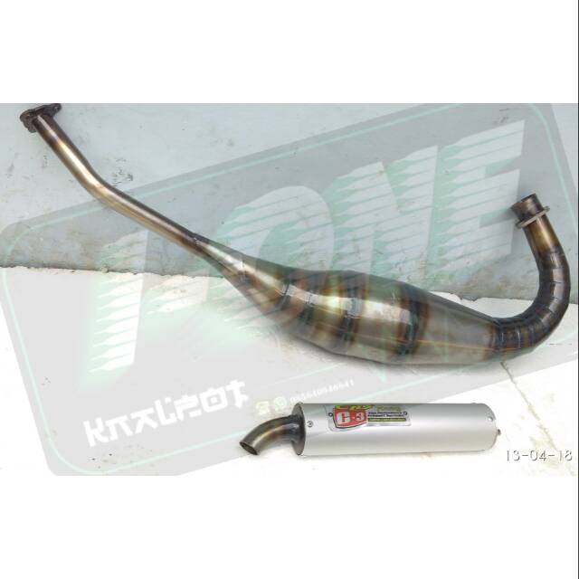 KNALPOT RACING NINJA R DAN RR CLD PLAT HITAM