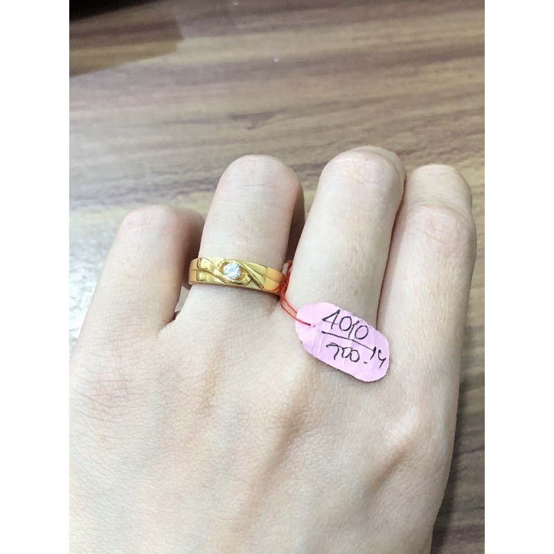 cincin emas motif permata