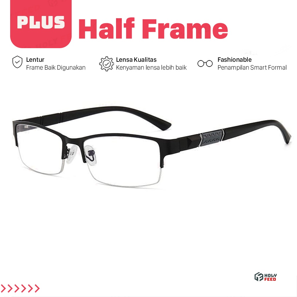 Kacamata Plus Half Frame Setengah Bingkai IG44