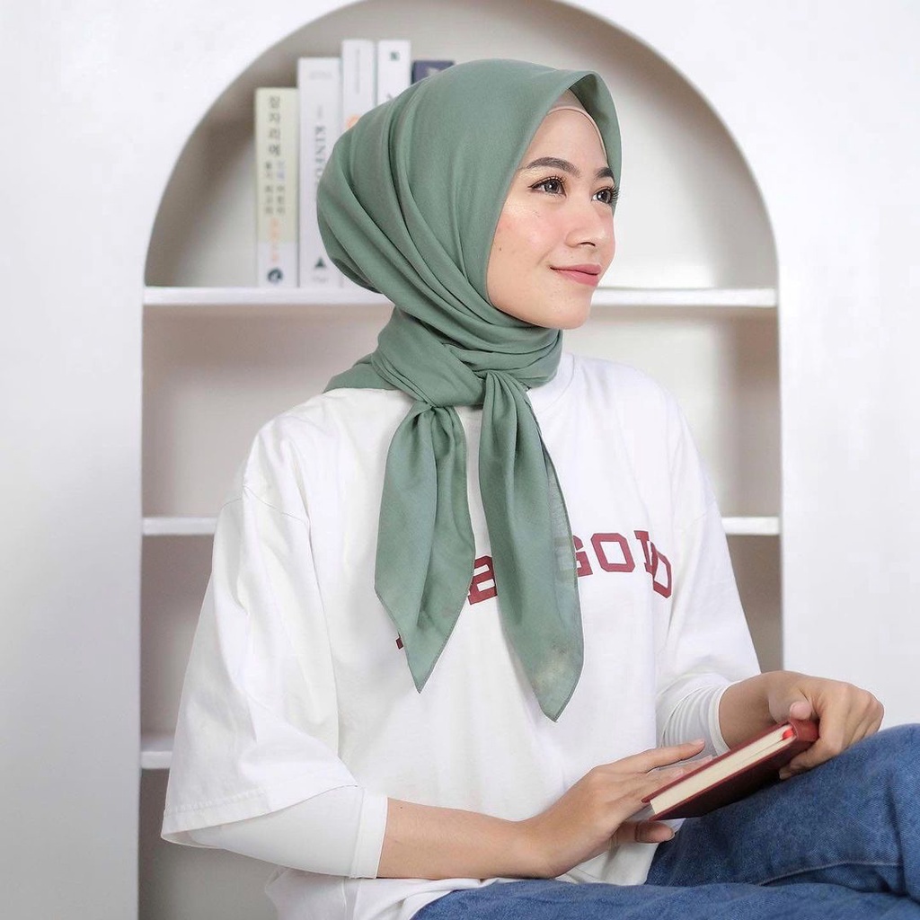 HARGA TERMURAH JILBAB BELLA SQUARE SEGI EMPAT / HIJAB BELLA SQUARE TERBARU WARNA TERLENGKAP-Seawood