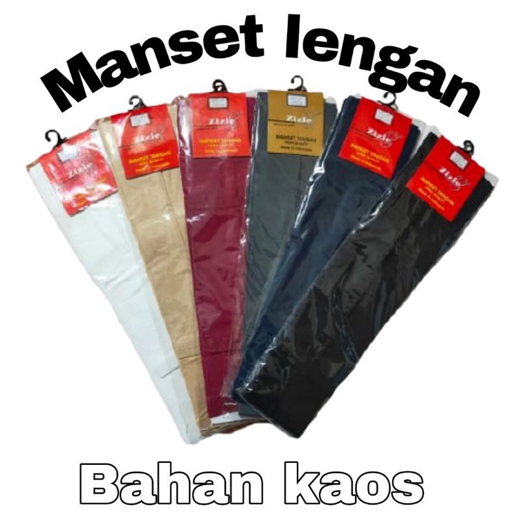 MANSET LENGAN BAHAN KAOS PRIA DAN WANITA (1 PASANG )