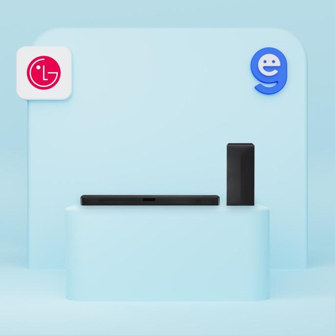 Lg Sl4 Soundbar Wireless Subwoofer Bluetooth 2.1Ch 300W
