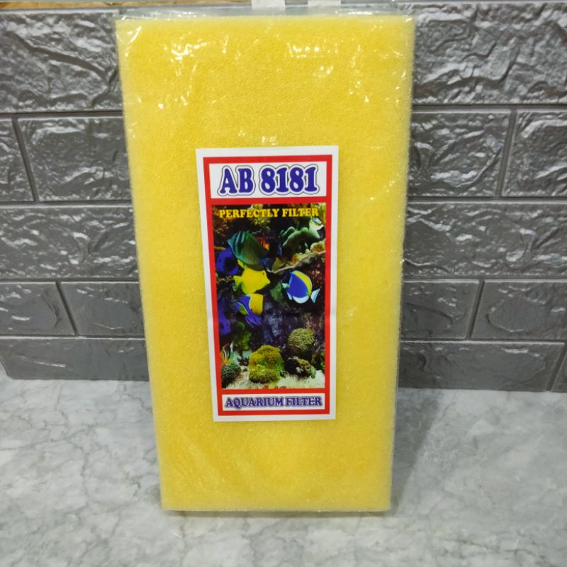 Biofoam Busa Filter Aquarium 2 Lapis AB8181 Perfectly Filter 25x40 Cm