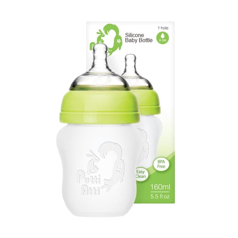 Makassar! Botol Susu / Baby Bottle Silicone Putti Atti Single 160 ml