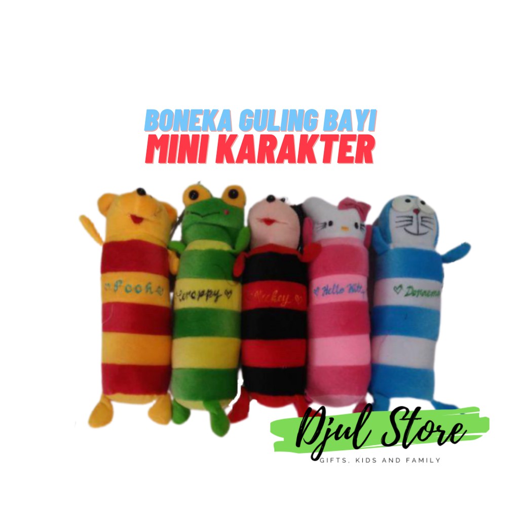 [BISA COD] BONEKA GULING BAYI MINI KARAKTER